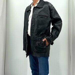 Vintage 90’s Danier Canada Genuine Leather  Thinsulate Bomber Jacket Coat